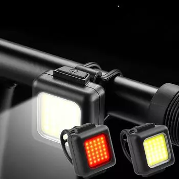 Новый комплект передних и передних фонарей для велосипеда, перезаряжаемый через USB мини-яркий ночной светильник, снаряжение для езды на горном велосипеде
