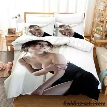 Новый комплект постельного белья Bikini Sexy Girl Yumi Sugimoto Single Twin Full Queen King Size Bed Set Adult Kid Bedroom Duvetcover Sets 70x133cm 2pcs