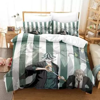 Новый комплект постельного белья Bleach Urahara Kisuke, односпальная кровать Twin Full Queen King Size, комплект постельного белья Aldult Kid, комплект пододеяльников, 3D-кровать в стиле аниме 70x133cm 2pcs