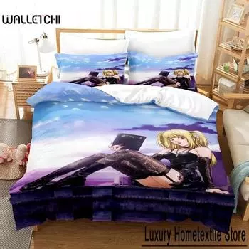 Новый комплект постельного белья Death Note Misa Misa Single Twin Full Queen King Size для взрослых и детей, пододеяльник, наборы для спальни в стиле аниме 70x133cm 2pcs