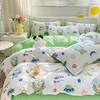 Новый комплект постельного белья из 100% хлопка, пододеяльник 220x240, дышащее, удобное, дышащее одеяло для студентов, детей и взрослых 150x200cm 1pcs