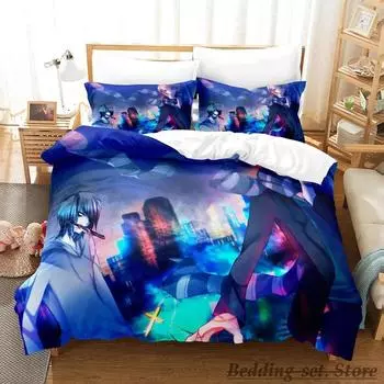 Новый комплект постельного белья Jeff and Jane Creepypasta Single Twin Full Queen King Size Bed Set Adult Kids Bedroom Duvetcover Sets Anime 70x133cm 2pcs