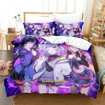 Новый комплект постельного белья Kotoko Torahime Single Twin Full Queen King Size Bed Set Adult Kids Bedroom Duvetcover Sets Anime Bed EU Single 135x200cm