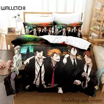 Новый комплект постельного белья Psycho Pass Single Twin Full Queen King Size Bed Set Adult Kid Bedroom Duvet cover Sets Anime Parure de lit Bed 70x133cm 2pcs