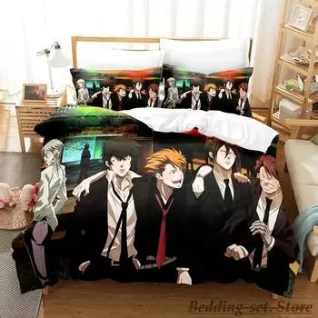 Новый комплект постельного белья Psycho Pass Single Twin Full Queen King Size Bed Set Adult Kid Bedroom Duvet cover Sets Anime Parure de lit Bed 70x133cm 2pcs
