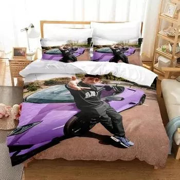 Новый комплект постельного белья Re Zero Rem Ram из трех предметов, мультяшный аниме-комплект для взрослых и детей, набор пододеяльников 3D Kawaii Girl, домашний текстиль A 70x133cm 2pcs