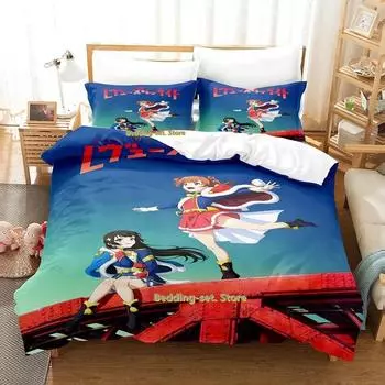 Новый комплект постельного белья Shoujo Kageki Revue Starlight Single Twin Full Queen King Size Bed Set Adult Kid Bedroom Duvetcover Sets Anime 70x133cm 2pcs