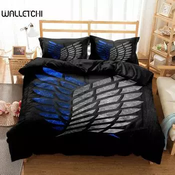 Новый комплект постельного белья Titan Attack Duvet Cover King Queen Double Full Twin Single Size EU single(135x200cm)