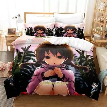 Новый комплект постельного белья Yume Nikki Single Twin Full Queen King Size Bed Set Adult Kid Bedroom Duvetcover Sets Anime Parure de lit Bed 70x133cm 2pcs