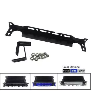 Новый комплект универсального монтажного кронштейна масляного радиатора двигателя Trust типа, алюминий толщиной 2 мм синий