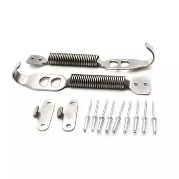 Новый комплект замков капота из нержавеющей стали для автогонок, крепежные штифты, защелка с пружинным фиксатором