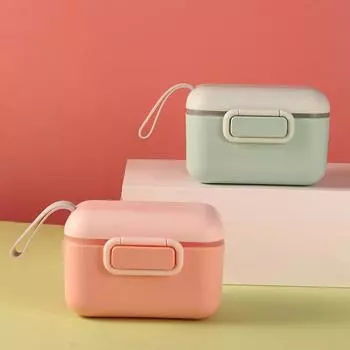 Новый контейнер для детского питания для малышей, контейнер для закусок, каша, сухое молоко, коробка для хранения еды 400ML зелёный