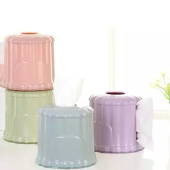 Новый контейнер для протирания, автомобильный домашний держатель для рулонной бумаги, пластиковый круглый контейнер для салфеток