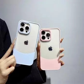 Новый контрастный прозрачный чехол 2 в 1 для iPhone 16 Pro Max 15 14 Plus 13 12 11 Pro, всеобъемлющий защитный чехол от падения iPhone 16 Pro Max белый