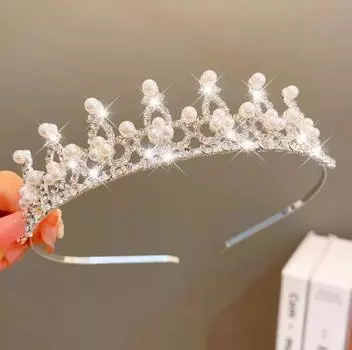 Новый корейский стиль, детская повязка на голову со стразами на день рождения, аксессуары для волос, корона для девочек, принцесса, подиумная повязка на голову, головной убор, корона