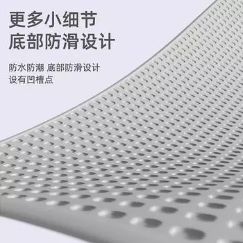 Новый кошачий туалет с защитой от выноса, двухслойный фильтр, песчаный коврик, лоток для кошачьего туалета, защита от брызг M (40 50CM) чёрный