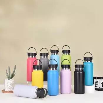 Новый космический чайник из нержавеющей стали, переносной спортивный чайник большой емкости, сопутствующий вакуумный портативный чайник 32oz