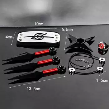 Новый костюм ниндзя Наруто включает в себя повязку на голову, ожерелье, кольцо и армию для косплея