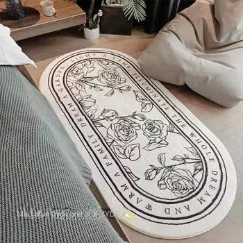 новый ковер у кровати в спальне коврик перед кроватью французский ковер осенне-зимний ковер коврик для гостиной 50x160cm