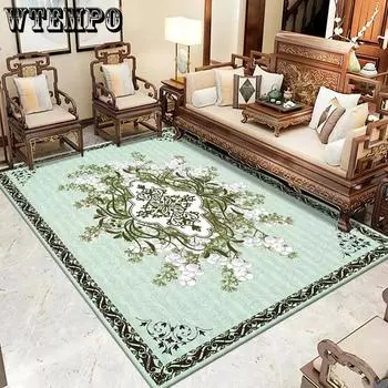 Новый ковер в китайском стиле для гостиной, декор, традиционные большие ковры для спальни, моющиеся мягкие коврики для отдыха, противоскользящие 60*90cm