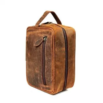 Новый кожаный комплект dopp в деревенском стиле, подарок жениху, кожаный комплект dopp, мужская кожаная косметичка, мужской комплект dopp