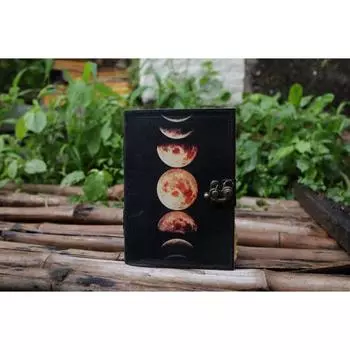 Новый кожаный журнал Sun Moon для мужчин и женщин из антикварного хэдема Decle Edge Vintage pepar Leather Traveling Sketchbook 7 x 5 in чёрный