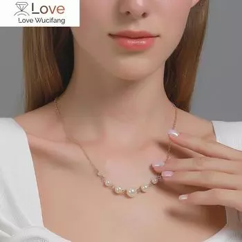 Новый Kpop жемчужный кулон женское ожерелье на шею простые золотые бусины чокер ювелирные изделия на шею воротник для девочки золотой