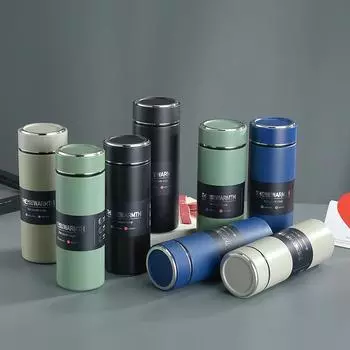 Новый красивый термос из нержавеющей стали 304, матовый, подарочный стакан для воды для бизнес-автомобилей 400ml чёрный