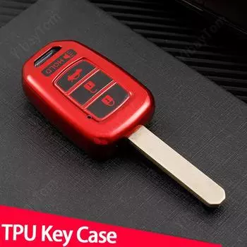 Новый красочный чехол для ключей из ТПУ для Honda Accord 2016 2017 Civic 2016 2017 2018 защитный чехол для ключей Blue Key Ring