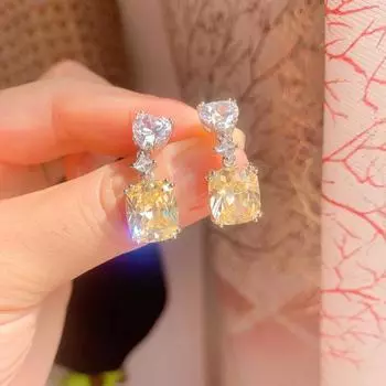 Новый красочный Параиба, розовый и желтый бриллиант с микроювелирными украшениями