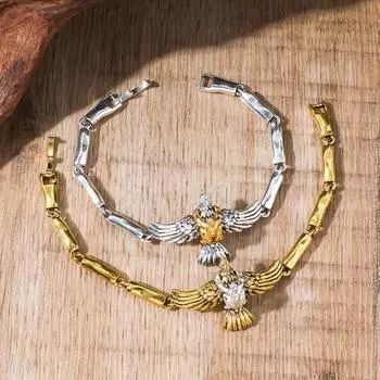 Новый креативный браслет Гарри Поттера Европа и США Модная статуэтка личности Орла Браслет из бамбука Браслет