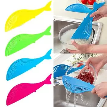 Новый креативный пластиковый сито для кастрюли, дуршлаг для мытья риса, фруктов и овощей, аксессуары для кухонных гаджетов