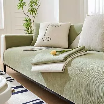 Новый кремовый скандинавский легкий ветер роскошный однотонный синель для четырех сезонов универсальная диванная подушка для гостиной противоскользящая ткань 70*70