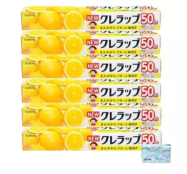 Новый Krewrap НОВЫЙ Krewrap Regular 30 см x 50 м x 6 Value 50 м В комплекте с оригинальной карманной салфеткой