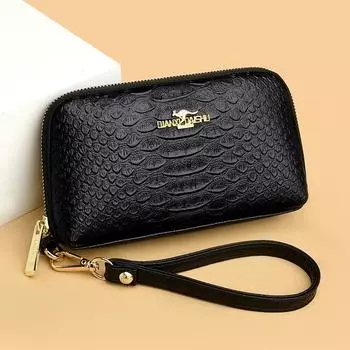 Новый крокодиловый узор Мобильная сумка для мамы Клатч Сумка на запястье Сумка для ужина Кошелек с купонами