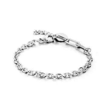 Новый круглый брендовый браслет из титановой стали для мужчин и женщин 21