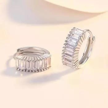 Новый круглый комплект серег с колесом обозрения с цирконием, женские модные и уникальные дизайнерские серьги с пряжками для вечеринок