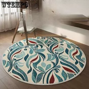 Новый круглый ковер в китайском стиле для дома, спальни, гостиной, дивана, журнального столика, ковер для спальни, напольный коврик diameter 60cm