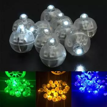 Новый круглый шар без переключателя светодиодный стакан 10 шт./лот бар вспышка светящиеся мини лампы украшение для вечеринки свадьба шар огни Рождество зелёный