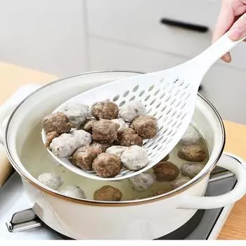 Новый кухонный нейлоновый фильтр, дуршлаг для тушеного мяса, ложка для лапши большого диаметра, дуршлаг, фильтр для утечки, сито, сетка красный