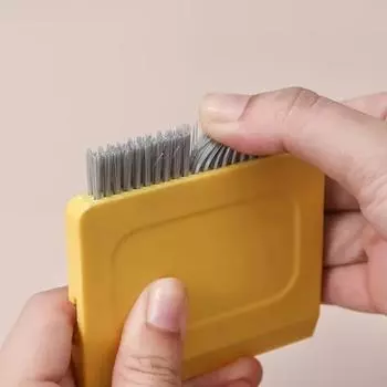 Новый кухонный скребок для мойки столешницы щетка для очистки овощей мини-щетка для очистки кухонный инструмент для дома безопасные аксессуары 12X9X2CM жёлтый