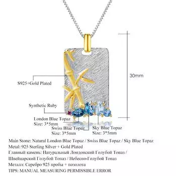 Новый кулон с драгоценными камнями в китайском стиле в национальном стиле, серебро S925, оригинальный дизайн, ожерелье с натуральным диопсидом, топазом и аметистом
