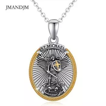 Новый кулон с украшением в виде рыцарского щита, стильное винтажное овальное ожерелье-хранитель