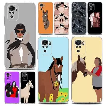 Новый квадратный чехол для телефона Xiaomi Redmi Note 12 11 9S 9 8 10 Pro+ 7 8T 9C 9A 8A K40 игровой чехол Фредерик Великая красавица лошадь Redmi 9A
