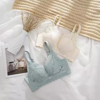 Новый латексный хлопковый сексуальный кружевной бюстгальтер без оправы, чашка B, средняя, тонкая, немагнитная регулировка сборок 75B красный