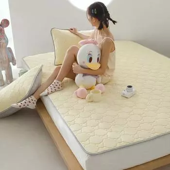 Новый латексный комплект из трех предметов: летний спальный коврик из ледяного шелка для общежития, летнее моющееся мягкое сиденье с героями мультфильмов 180x200cm