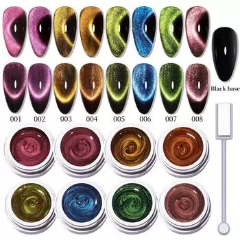 Новый ледяной прозрачный гель-лак для кошачьего глаза 2025 - Блеск маленькой тряпичной куклы, фаворит интернет-знаменитостей, отбеливает ногти