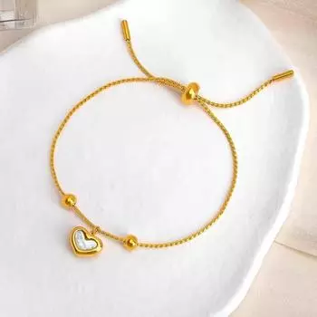 Новый легкий роскошный браслет из нержавеющей стали с подвеской в форме сердца для женщин, корейская мода, сексуальная женская цепочка на запястье, ювелирные изделия оптом