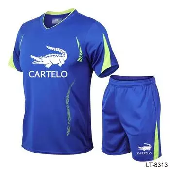 Новый летний быстросохнущий мужской и женский комплект для бега с принтом и спортивным влагоотведением и потоотведением для снятия усталости