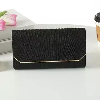 Новый летний модный тренд черное платье банкет, креативный темперамент сумка для ужина 22*5*12 чёрный